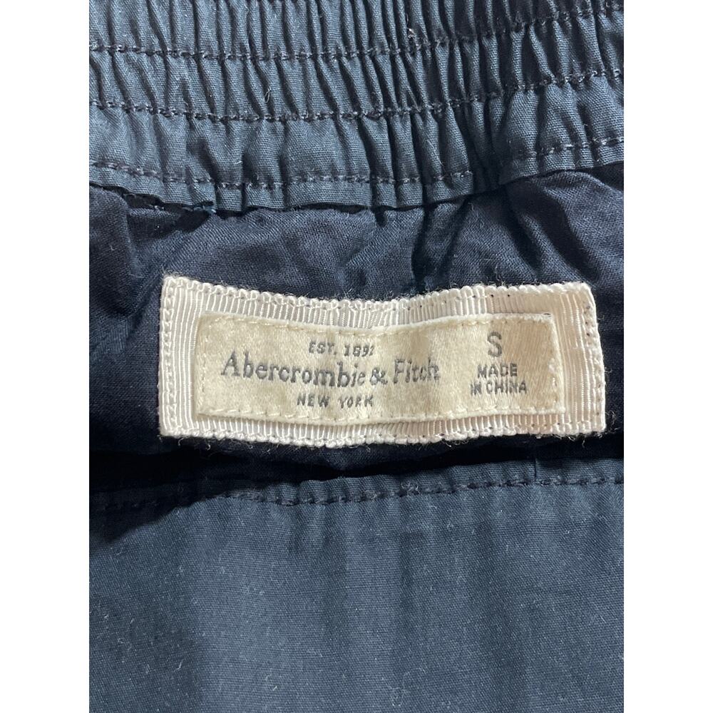 Abercrombie & Fitch Navy Blue Floral Lace Mid Waist Straight Mini Skirt Size S - Picture 4 of 6
